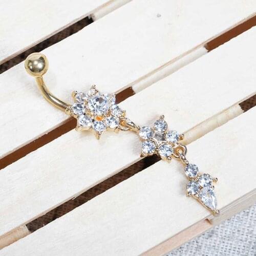 Silver exquisite belly button nail popular in Europe and America belly button ring weight 8g online wholesale
