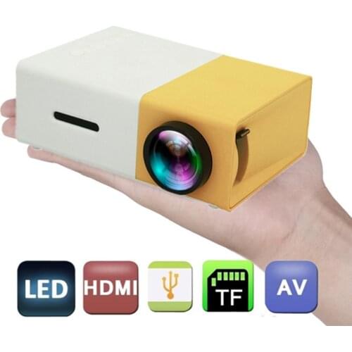 In stock YG300 Pro LED Mini Projector 1080P Full HD Supported HDMI USB AV TF PS4 Portable Home Media Player Cinema Video Player