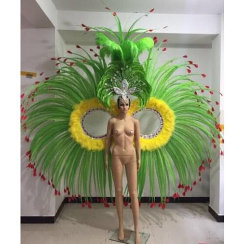 Samba orgy Feather Dance costume Carnival Exaggerate
