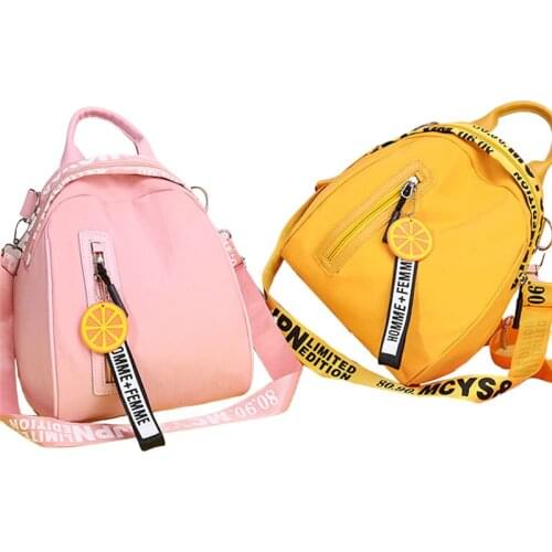 Women Girls Backpack, Cute Letter Print Large Capacity Travel Daypack Shoulder Bag