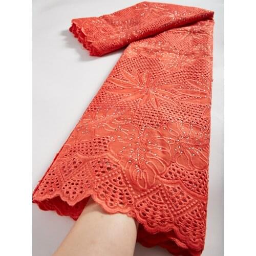 100% Cotton African Lace Fabric 2021 High Quality Swiss Voile Lace In Switzerland Lace Fabric For Wedding Party Dress TY066