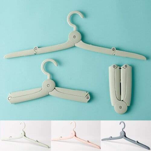 2pc/set Folding Clothes Hanger Travel Convenience Clothes Coat Hanger Organizer Clothes Drying Racks Cabide Storage Rack hangers