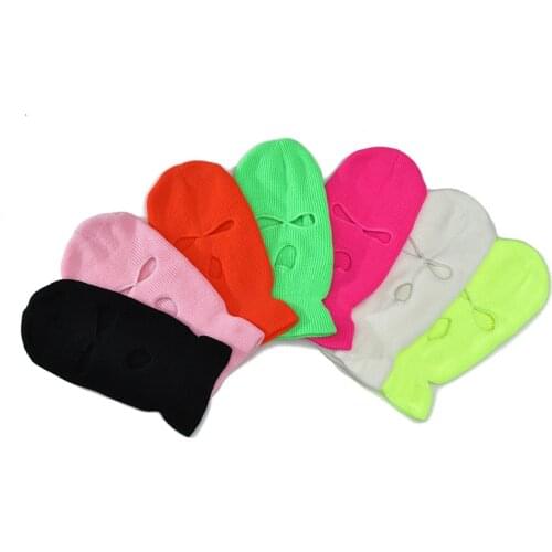 2021 Balaclava Winter Mens Hat Beanies for Women Full Face Cover Ski Mask Knitted Hat Warm Outdoor Sports CS Gorro Bonnet MZ040
