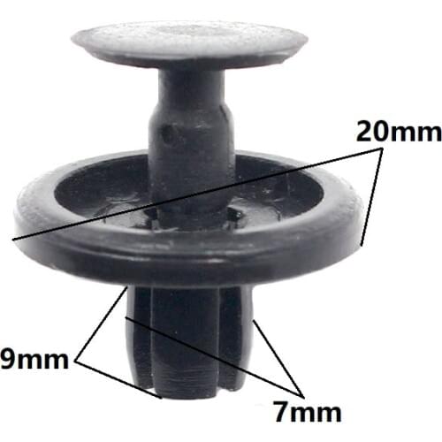 30x Fender Bumper Engine Under Cover Snap Fastener Push Type Retaining Clip For BMW Toyota