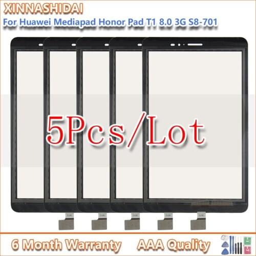 5pcs/lot New For Huawei Mediapad Honor Pad T1 8.0 3G S8-701 LCD Display S8-701W Touch Screen Matrix Digitizer Assembly