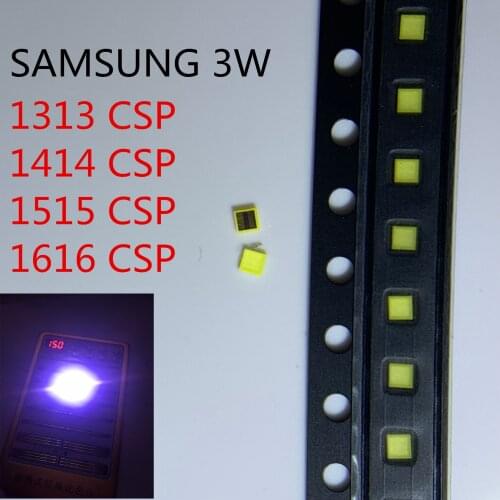 500PCS For SAMSUNG LED 1313 TV Application LED Backlight 3W 3V CSP Cool white LCD Backlight for TV TV Application