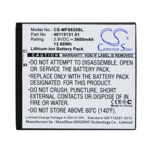 Cameron Sino 3600mAh battery for NOVATEL WIRELESS Jetpack MiFi 6620L MiFi 6620L 6630 MiFi6620L MiFi6630 40115131.01