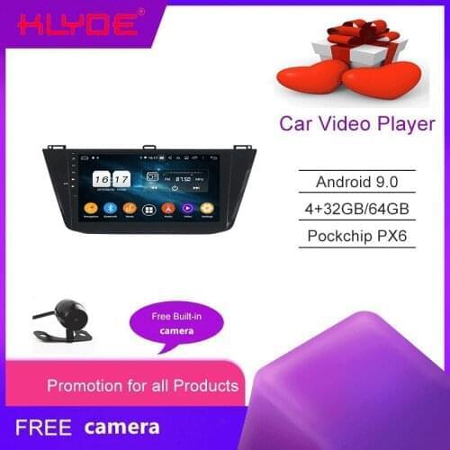 KLYDE For 64GB Android 10 2Din Car Multimedia Player GPS For T iguan Touran 2016-2018 Autoradio Bluetooth Navigation Stereo Head
