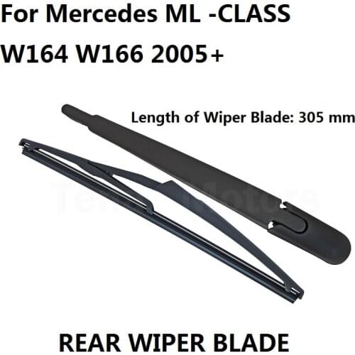 FOR MERCEDES ML ML-CLASSE W164 W166 2005- REAR WINDSCREEN WINDOW WIPER ARM & BLADE NEW