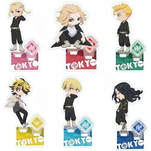 Anime Tokyo Revengers Figure Cosplay Acrylic Stands Manjiro Ken Takemichi Hinata Atsushi Model Plate Fans Gift Collection Props
