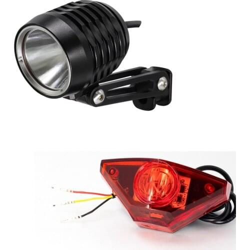 Ebike light LED 6V 12V for Bafang BBS02 BBSHD Mid Motor Electric Bike Headlight 2.4W with CNC Aluminum Housing E Bike Light