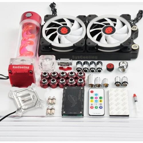 Syscooling hard tube water cooling kit for PC CPU water cooling system with RGB suport CPU liquid cooling