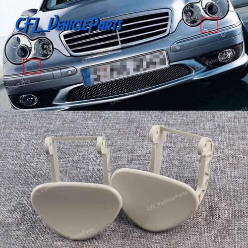 Headlight Washer Cover Left Right Unpainted 2038800705 2038800805 For Mercedes C-Class W203 4-DOOR 2001- 2007 C230 C240 C350