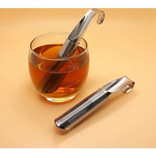Kitchen Accessories Tea Strainer Infuser Stainless Steel Tea Herb Infuser Filter Hanging Pipe Design Tea Spoon Infuser Teawares