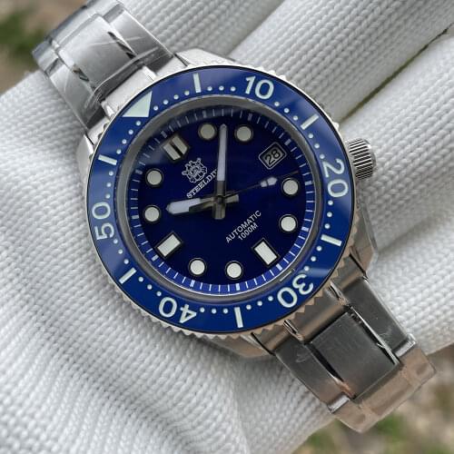 STEELDIVE SD1968 44MM Ceramic Bezel Insert Stainless Steel Case 300m Waterproof NH35 Men Dive Watch Automatic