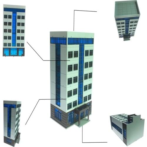 N Scale Building Model Sand Table Construction DIY Assembling ABS For Architecture Kits Toys