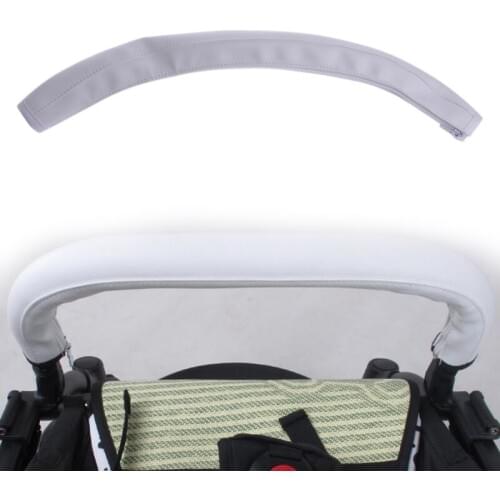 QILEJVS Baby Pram Stroller Armrest Cover Faux Leather Durable Baby Stroller Handle Protecive Grip Case Baby Stroller Accessories