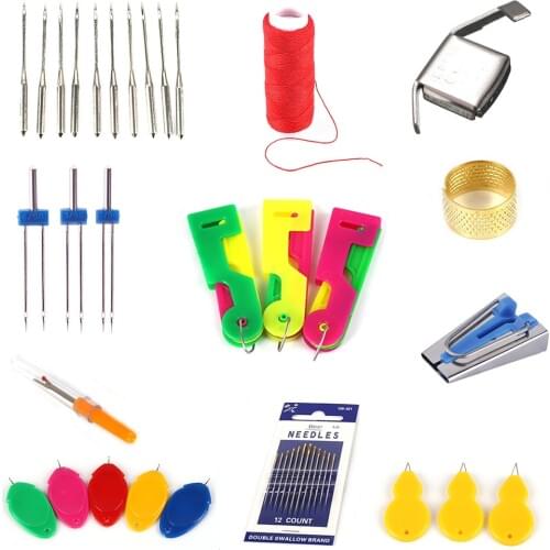 Varied Sewing Machine Needles Presser Foot Thread Cross Stitch DIY Industrial And Domestic Overlock Sewing Machine Accessories