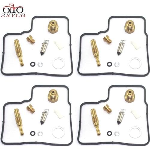 4SET Motorcycle carburetor repair kit for VFR750F RC 24 RC24 1986-1987 floating needle seat