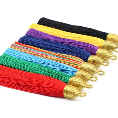 5Pcs/Pack 85mm golden hat tassel, cotton tassels, mini tassel, jewelry accessories, diy accessories, earrings manual materials