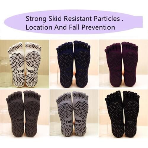 New Sports Fitness Socks Five-toe Anti-skid Breathable Socks Climbing Camping Hiking Running Cycling Yoga Men Dispensing Socks