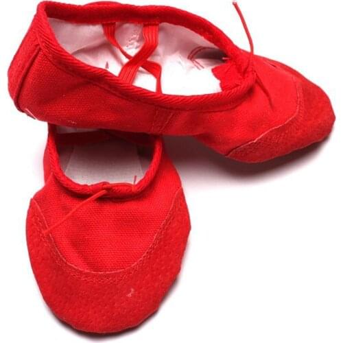 Yoga Slippers Gym Teacher Yoga Ballet Dance Shoes For Girls Women Ballet Shoes Canvas Kids Children