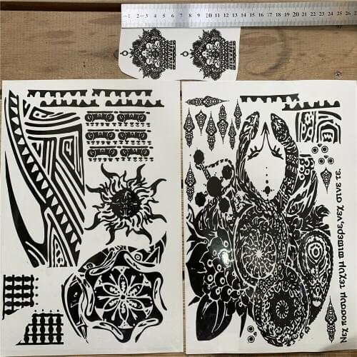 Temporory Tattoo Tokyo Ghoul Uta Arm Chest Neck Hand Finger Tattoo Cosplay Prop