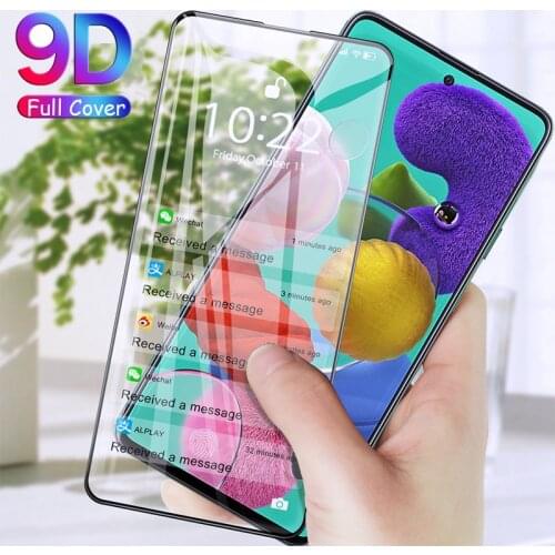 Screen Protector for Samsung A51 A71 Full Cover Glue Tempered Glass Film for Samsung Galaxy A51 A 51 A71 A 71 Glass