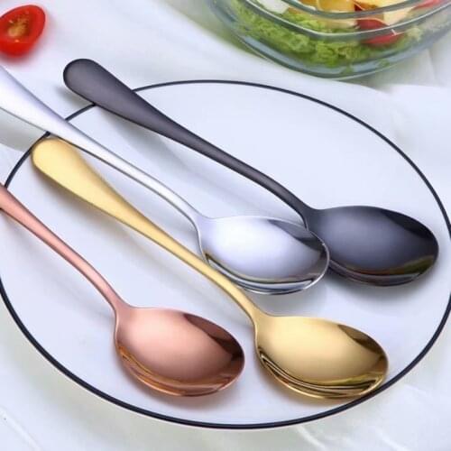Spklifey Gold Salad Spoon Fork 2PCS Salad Spoon Stainless Steel Cutlery Set Serving Spoon Set Colorful Unique Spoons