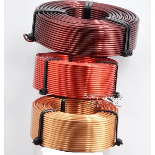 1.0mm Hollow Inductor Three-dimensional High Purity Oxygen-free Copper Speaker Frequency Divider Copper Coil Audio Accessories