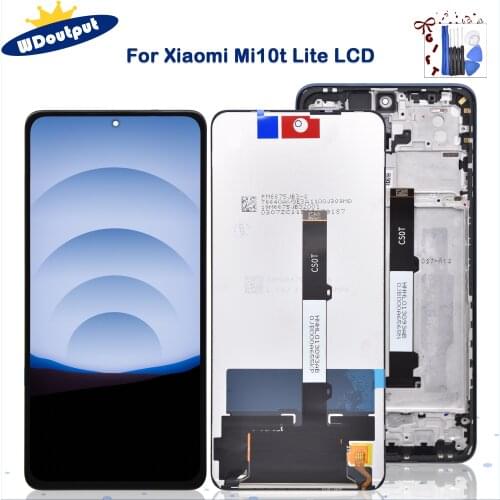 Original Display For Xiaomi Mi 10T Lite 5G LCD 10 Touches Screen For Mi10T 10 T Lite 5G M2007J17G Display Replacement With Frame