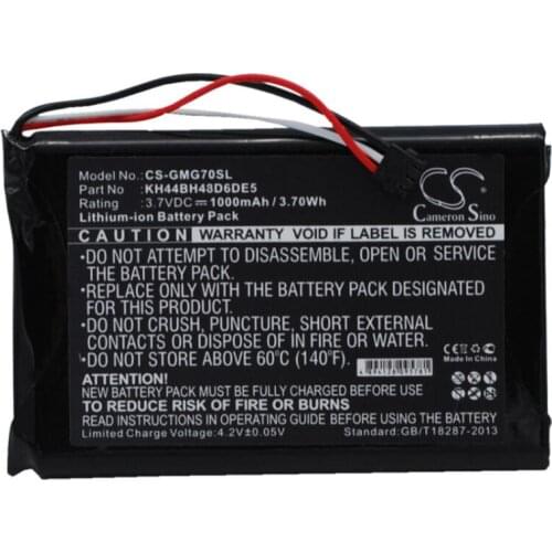 Cameron Sino 1000mah battery for GARMIN Approach G7 KH44BH48D6DE5 batteries