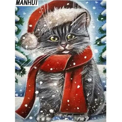 Diamond Embroidery Diy Diamond Painting Cross Stitch Kits Diamond Mosaic cartoon cat Full Square Diamond Embroidey DE010