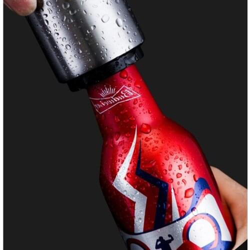 Automatic Beer Bottle Opener,Magnet Beer Opener,Stainless Steel Push Down Opener Wine Beer Soda Cap Opener Kitchen Accessories