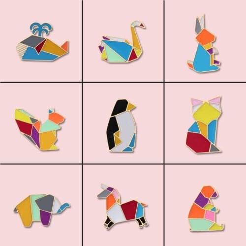 Cute Brooch & Pins Animal Enamel Pins Badges Elephant Cat Windmill Brush Penguin Squirrel Collection Colorful Jewelry Accessorie