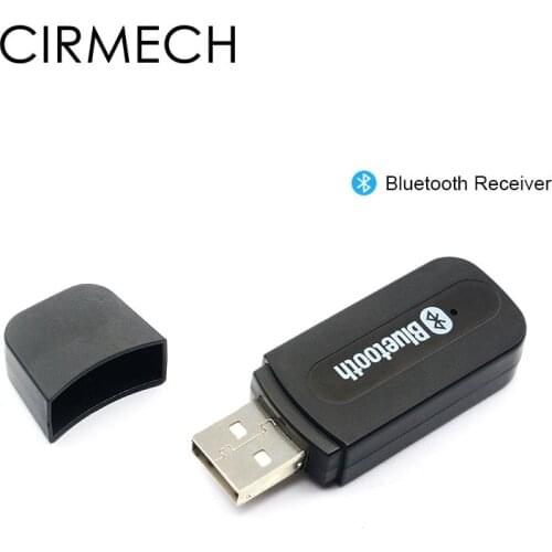 CIRMECH Bluetooth Receiver Stereo Music Audio Receiver Wireless USB Adapter for Car AUX Speakcer 3.5mm Audio Jack
