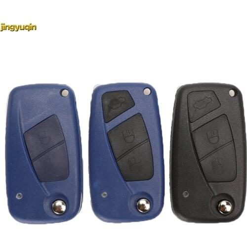 Flip Remote Car Blank Key Shell Fob For Fiat 500 Punto Panda Idea Stilo Ducato Bravo Anahtar Guscio Chiave SIP22 Blade 2/3 BTN