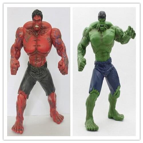[VIP] 26cm Movie Super hero Red/Green giant Action Figures toy Movable joints PVC Model Superhero green man statue kids gift