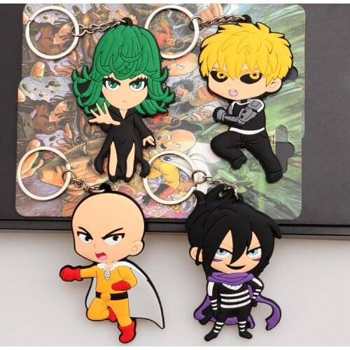 Hot ONE PUNCH-MAN Anime Key Chain PVC Figure Keyring Toys Keychain Keyholder Birthday Gifts Unisex NEW