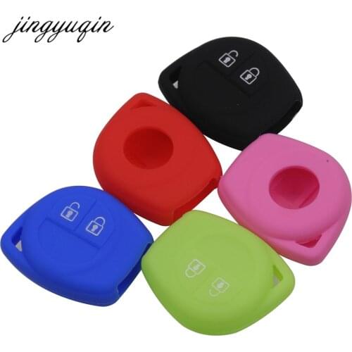 Jingyuqin 30pcs/lot Silicone 2 Button Remote Key Case Fob Protect Cover For Suzuki SX4 Swift Vitara