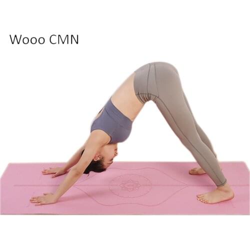 TPE Yoga Mat with Position Line Non Slip Carpet Mat For Beginner Environmental Fitness Gymnastics Mats 1830*610*6mm