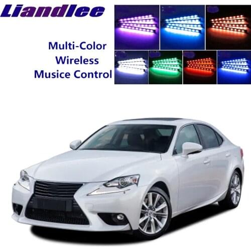 LiandLee For Lexus IS XE20 2006~2013 Car Interior UnderDash FootWell Seat Accent Music Rhythm Ambient Light