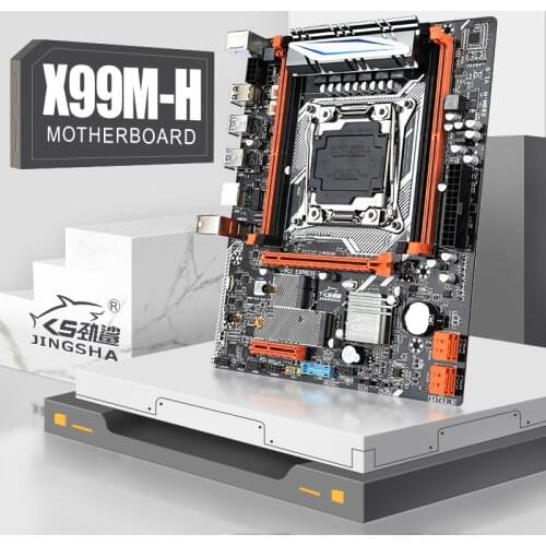 JINGSHA X99 lga 2011-3motherboard support NVME M.2 USB3.0 SATA 3.0 E5-2011v3/V4 CPU and 2*DDR4 2133/2400mhz Server memory