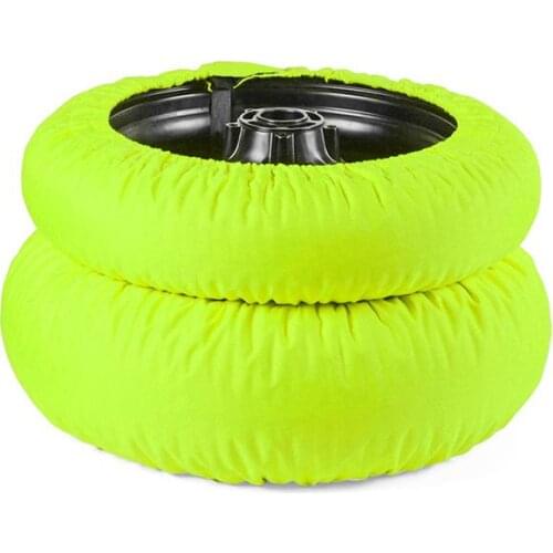 MOTO4U Motorcycle Tire Warmers Tyre Warmer Front and Rear 1Pair Green