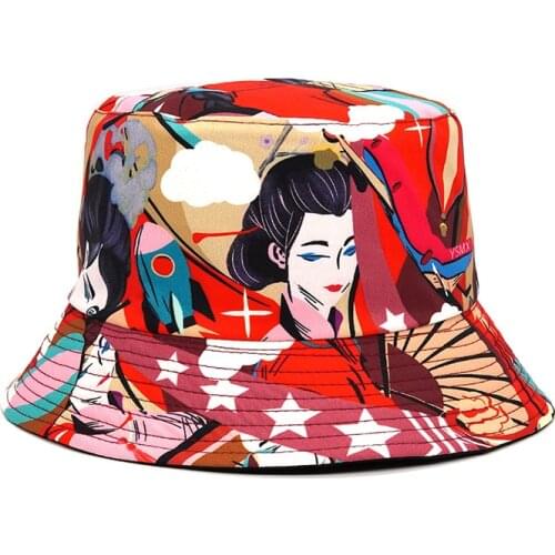 2021 Fashion Bucket Hat Men Women Fisherman Hat Panama Hip-Hop Street Suncreen Reversible Fishing Hats