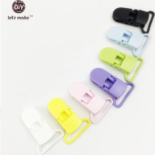 Lets Make Pacifier Clips Safe Baby Plastic Pacifier Clips 20pcs Mix Infant Soother/Paci/Dummy/Nuk/MAM/Bib/Toy Holder Clip DIY