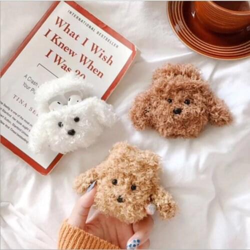 Plush Teddy Case For Airpods Case For Airpod 1/2 For Air Pods Charging Box Case Headphones Case Box