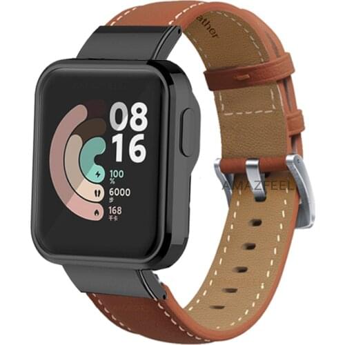 Leather Watch Strap For Xiaomi Mi Watch Lite Bracelet Leather Replacement Band for Xiaomi Mi Watch Lite Smart Watch Redmi Straps