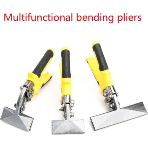 Sheet Metal Bending Pliers Crimping Tool Hand Seamer Wide Jaw Straight Elbow Multitool Ergonomic Handle