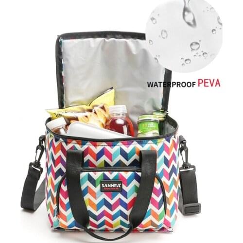10L Waterproof Cooler Food Storage Stroller Bag For Mom Flora Lunch Bag Thermal Insulated Ice Outdoor Picnic Baby Bag Maternity